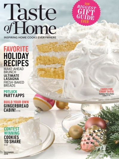 Taste of Home December 01, 2018 Issue Cover