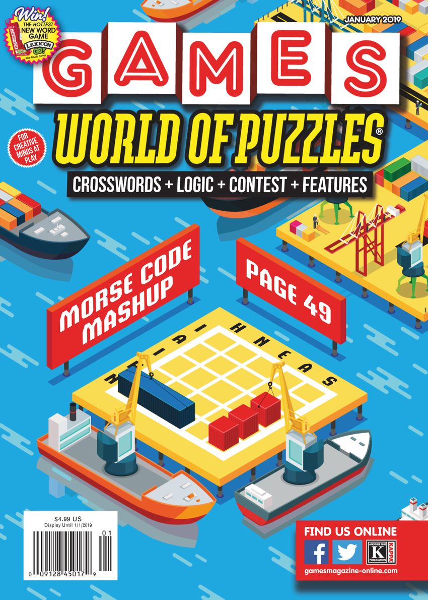 Games-World-of-Puzzles January 01, 2019 Issue Cover