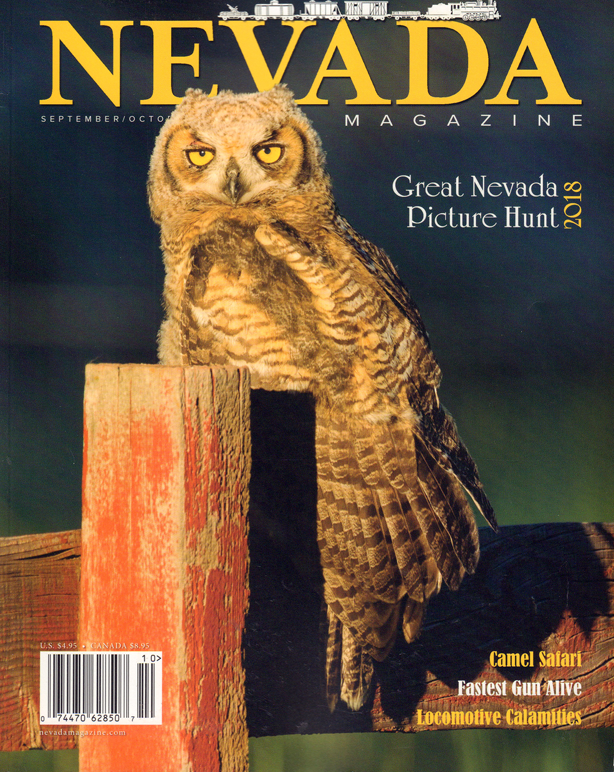 Nevada-Magazine September 01, 2018 Issue Cover