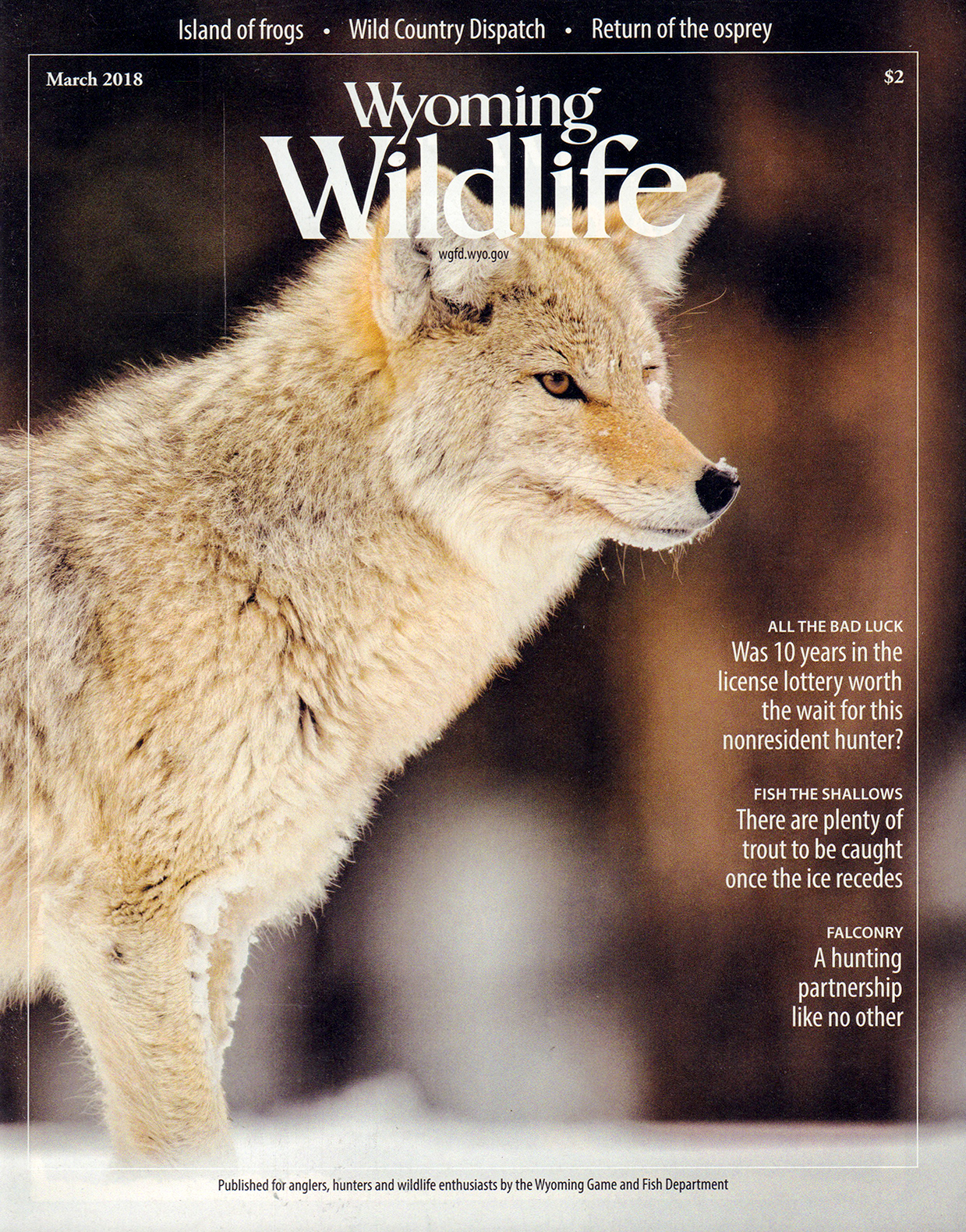Wyoming-Wildlife March 01, 2018 Issue Cover
