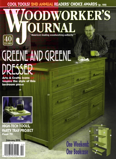 Woodworker's Journal February 01, 2016 Issue Cover