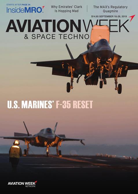 Aviation-Week-and-Space-Technology September 16, 2019 Issue Cover
