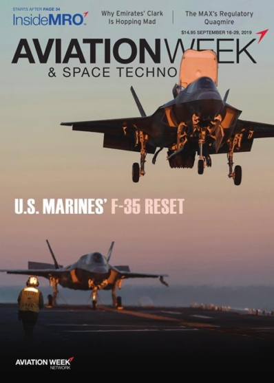 Aviation Week & Space Technology September 16, 2019 Issue Cover