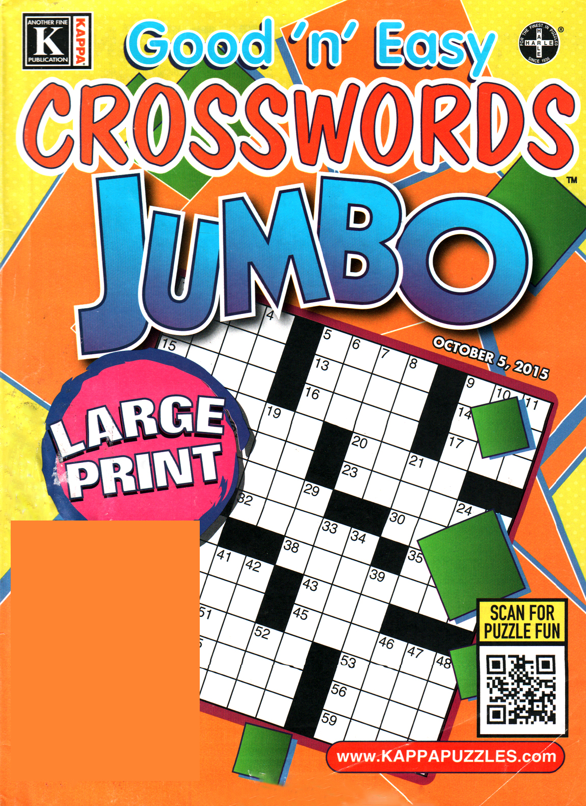 Good-N-Easy-Crosswords-Jumbo October 05, 2015 Issue Cover