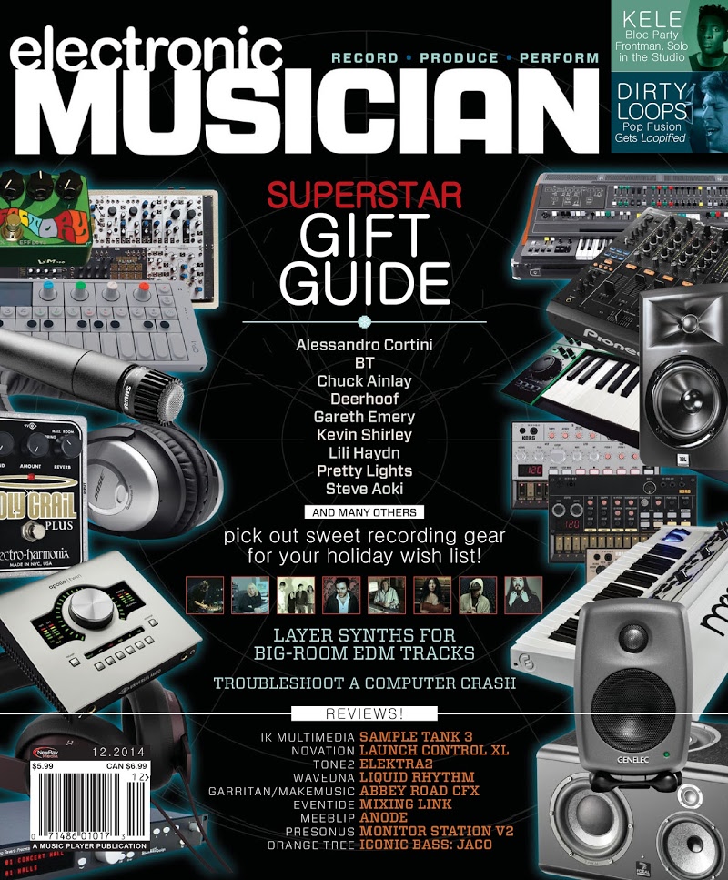 Electronic-Musician December 01, 2014 Issue Cover