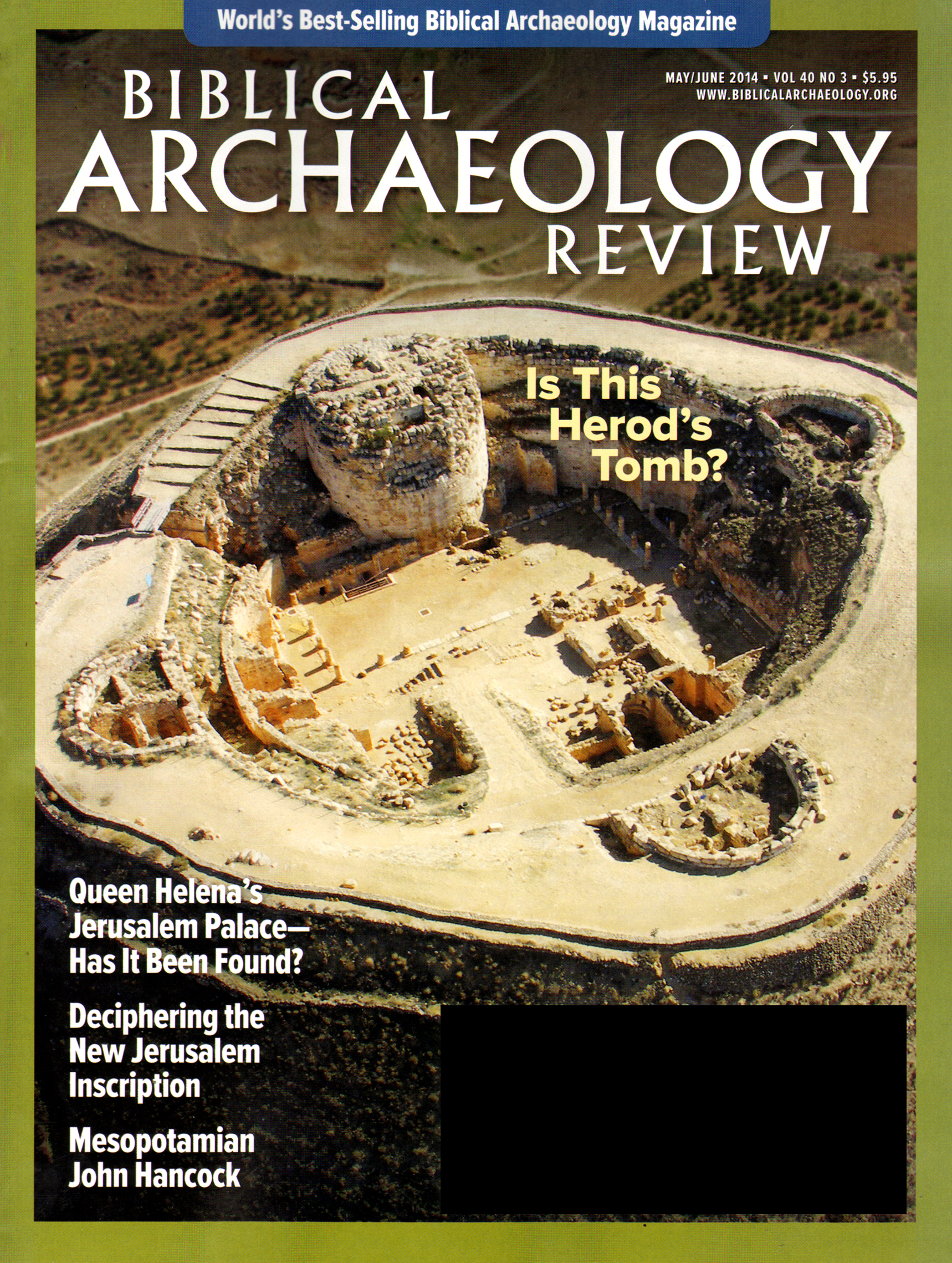 Biblical-Archaeology-Review May 01, 2014 Issue Cover