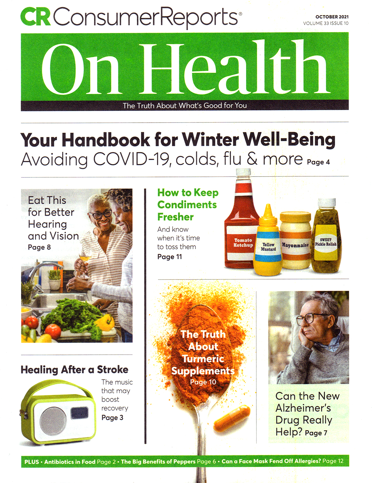Consumer-Reports-On-Health October 01, 2021 Issue Cover