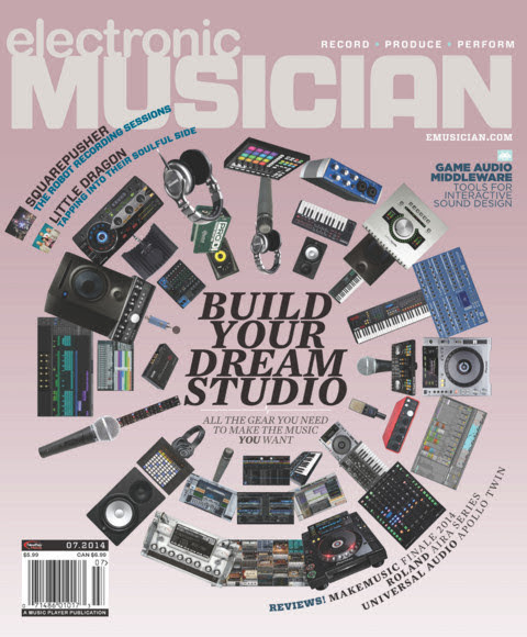 Electronic-Musician July 01, 2014 Issue Cover