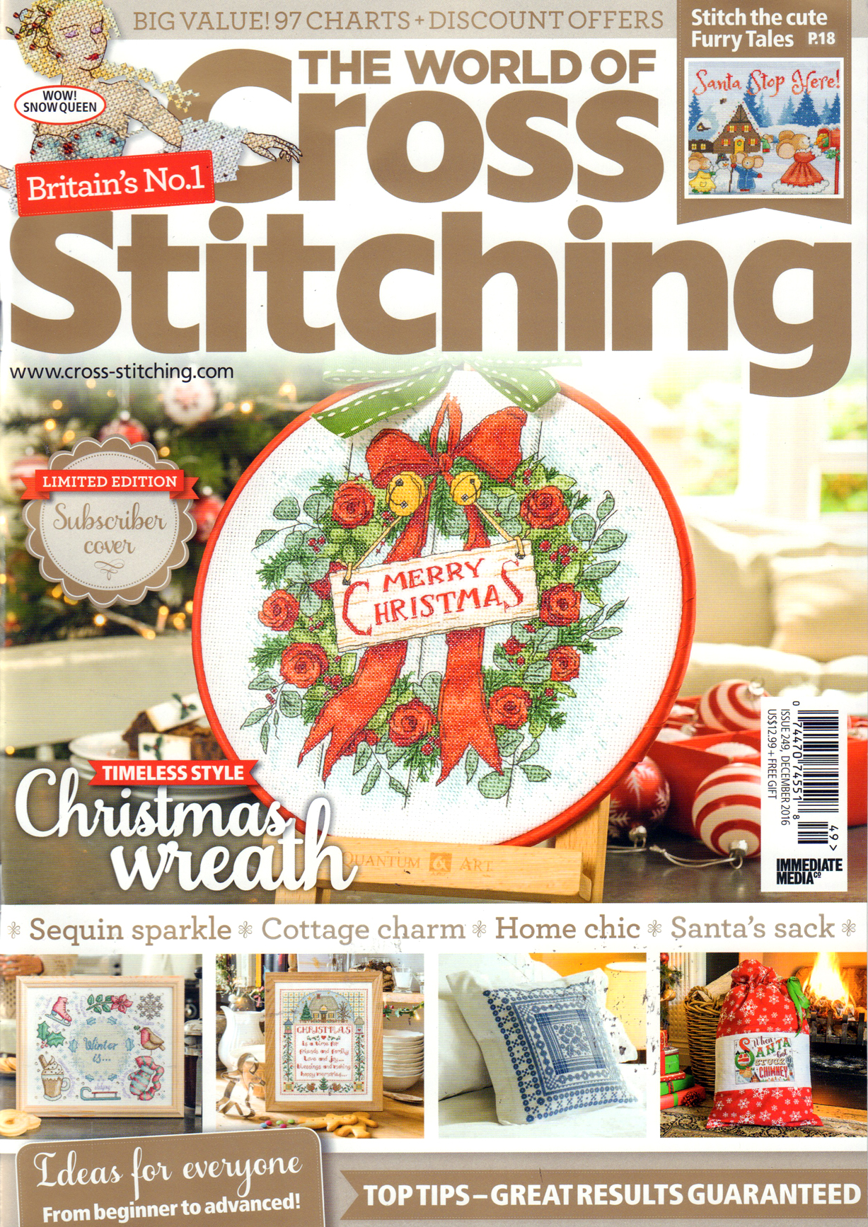 The-World-of-Cross-Stitching December 31, 2016 Issue Cover