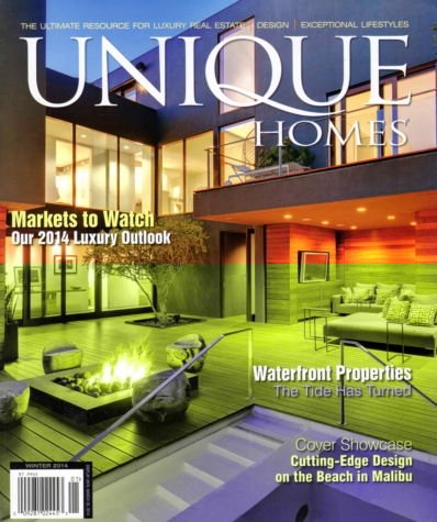 Unique Homes January 01, 2014 Issue Cover