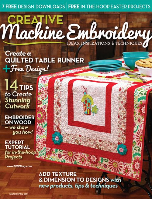 Creative-Machine-Embroidery March 01, 2014 Issue Cover