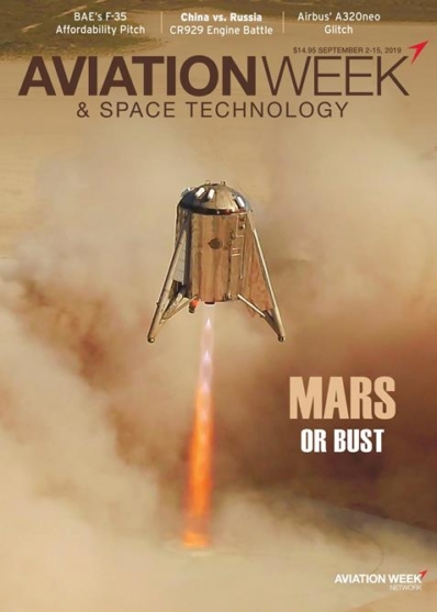 Aviation Week & Space Technology September 02, 2019 Issue Cover