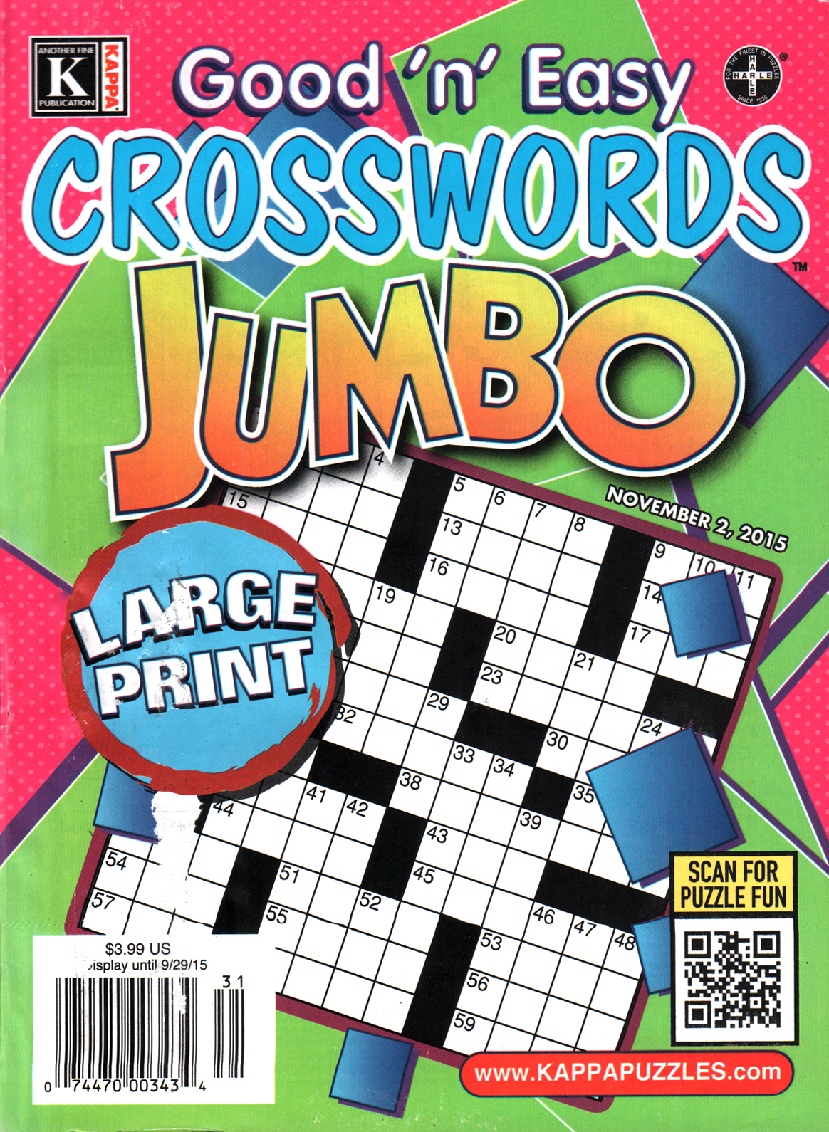 Good-N-Easy-Crosswords-Jumbo November 02, 2015 Issue Cover