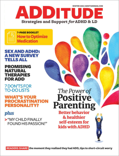 ADDitude December 01, 2019 Issue Cover