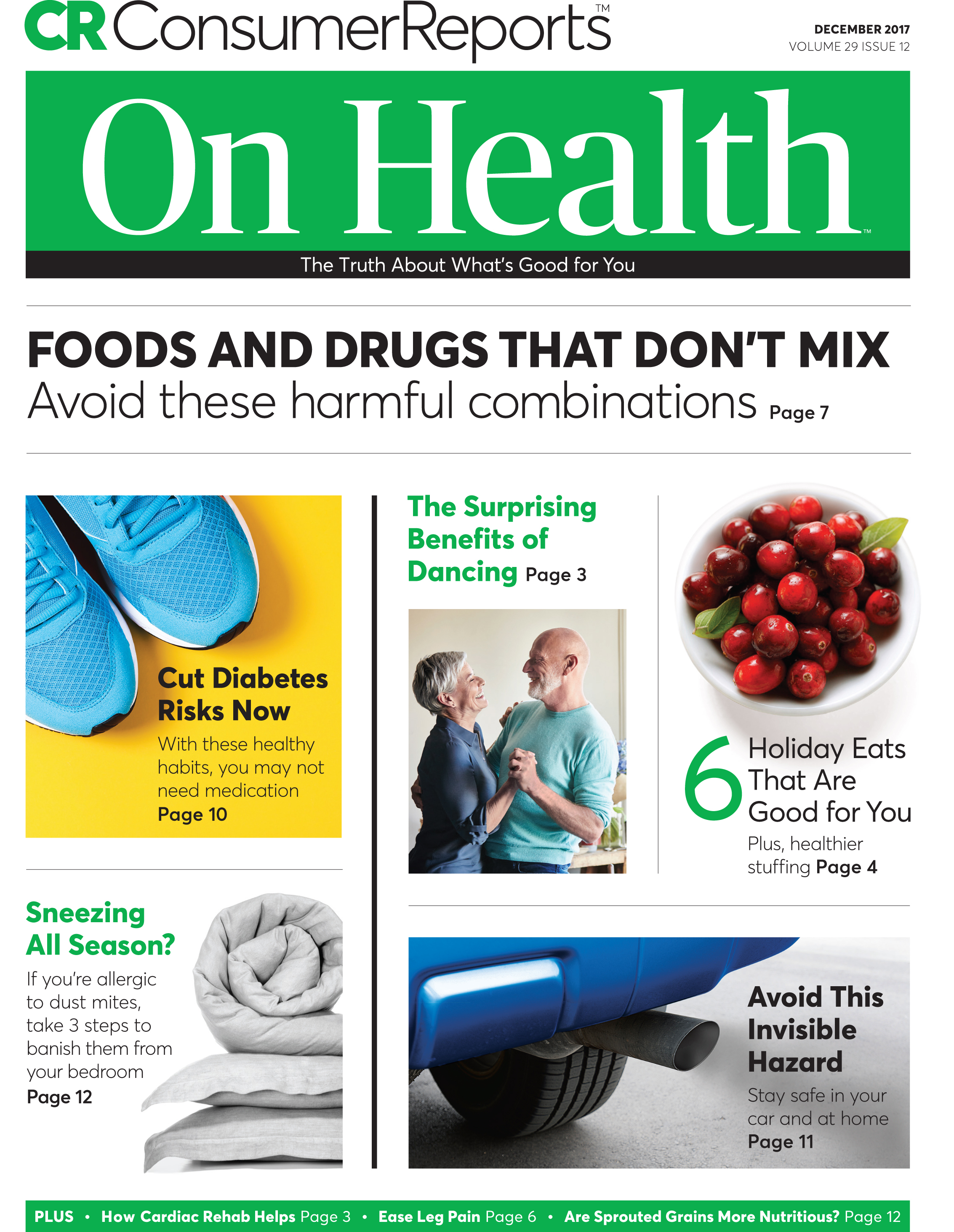 Consumer-Reports-On-Health December 01, 2017 Issue Cover