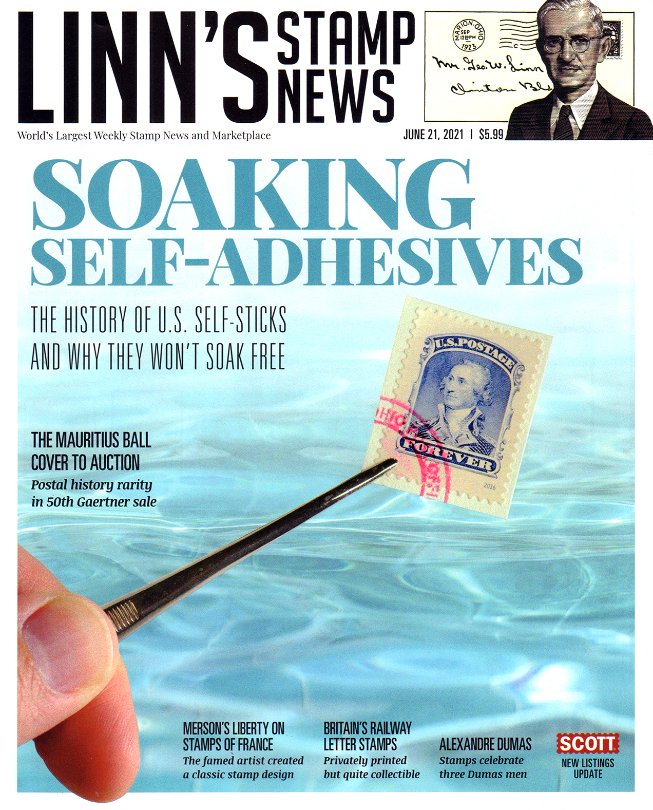 linns-stamp-news-weekly June 21, 2021 Issue Cover