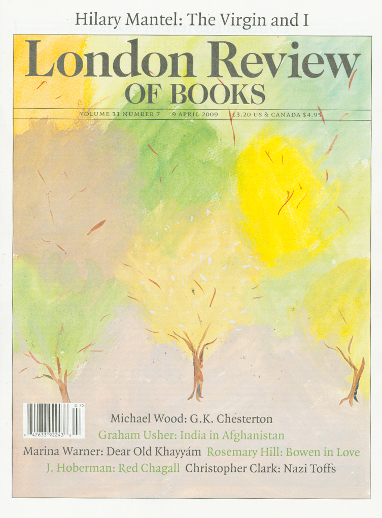London-Review-Of-Books April 01, 2009 Issue Cover