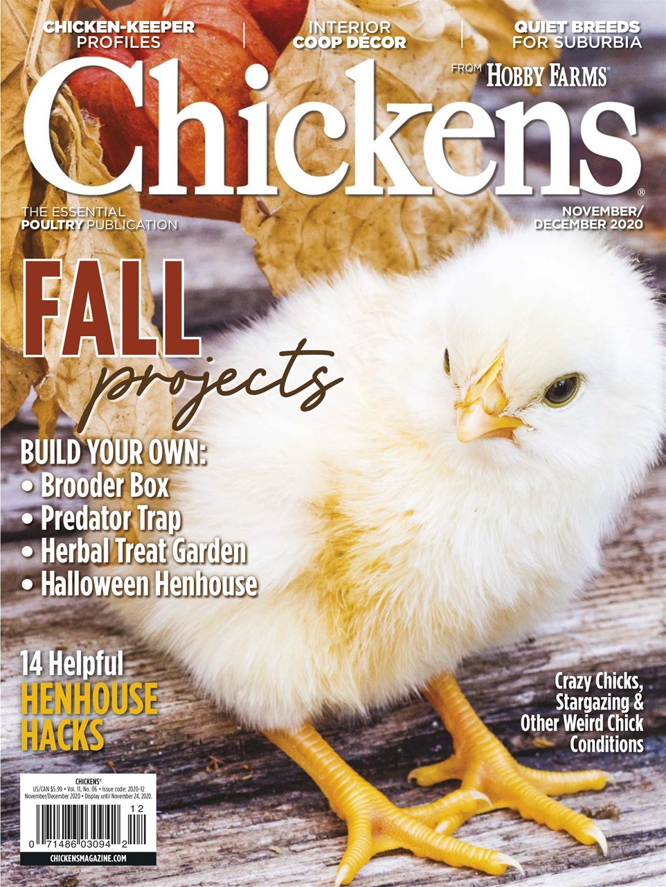 Chickens November 01, 2020 Issue Cover