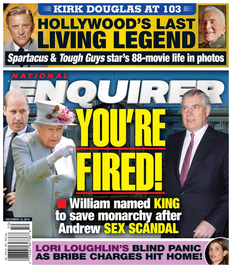 national-enquirer December 16, 2019 Issue Cover