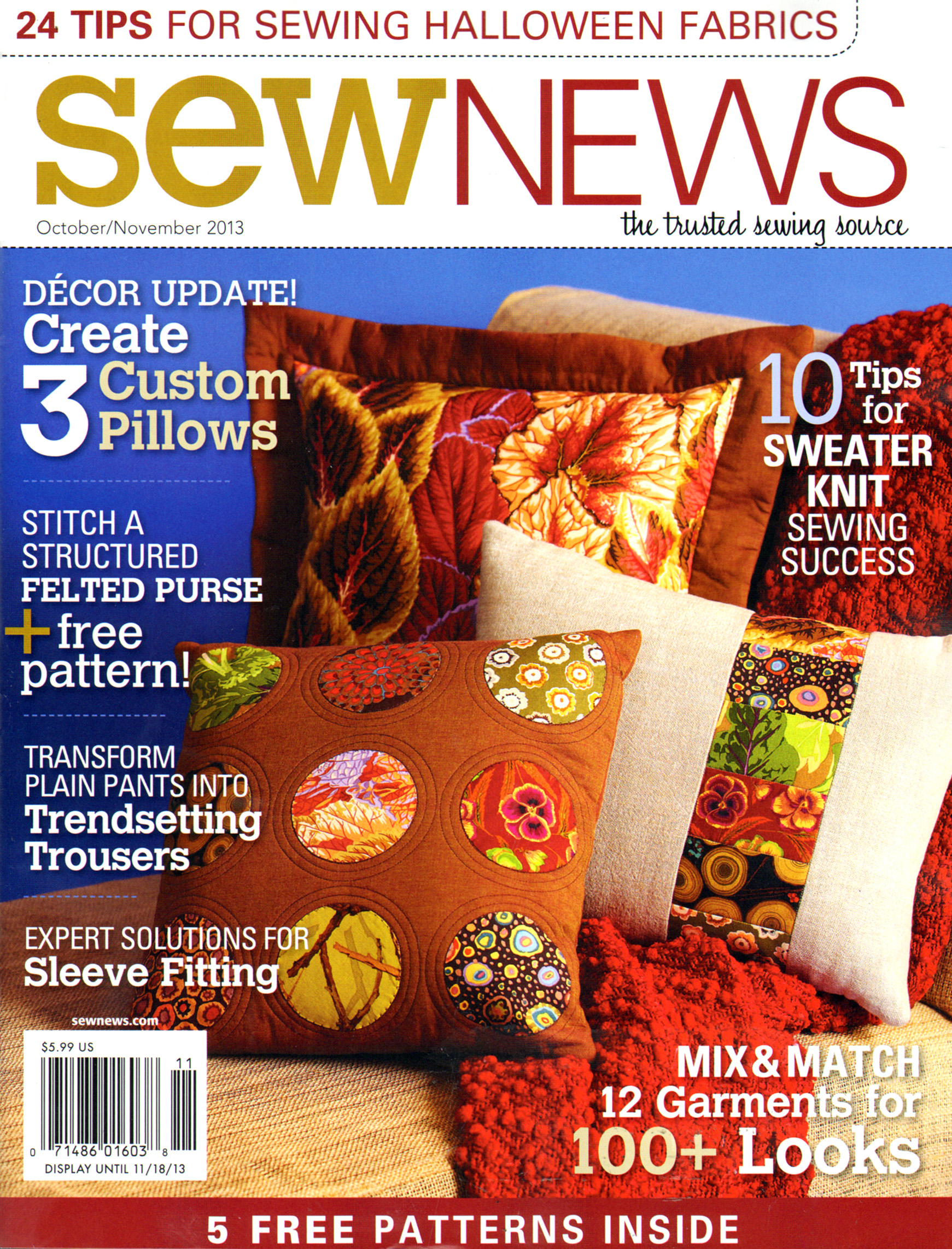 Sew-News October 01, 2013 Issue Cover