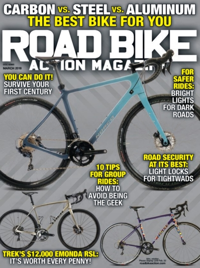 Road Bike Action March 01, 2018 Issue Cover