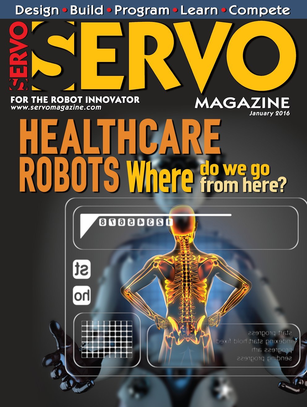 Servo-Magazine January 01, 2016 Issue Cover