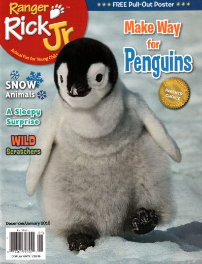 Ranger Rick Jr. December 01, 2015 Issue Cover