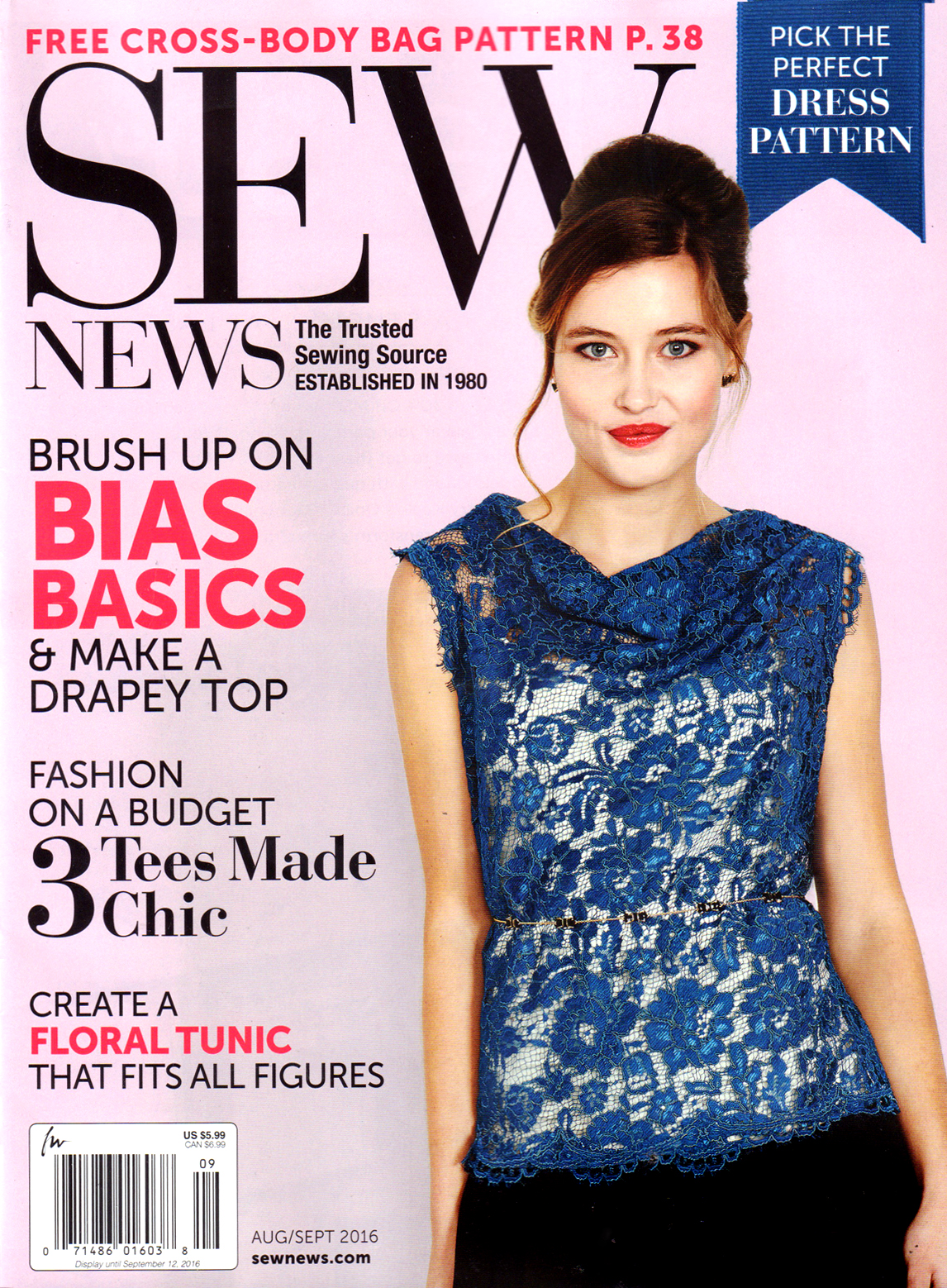 Sew-News August 01, 2016 Issue Cover