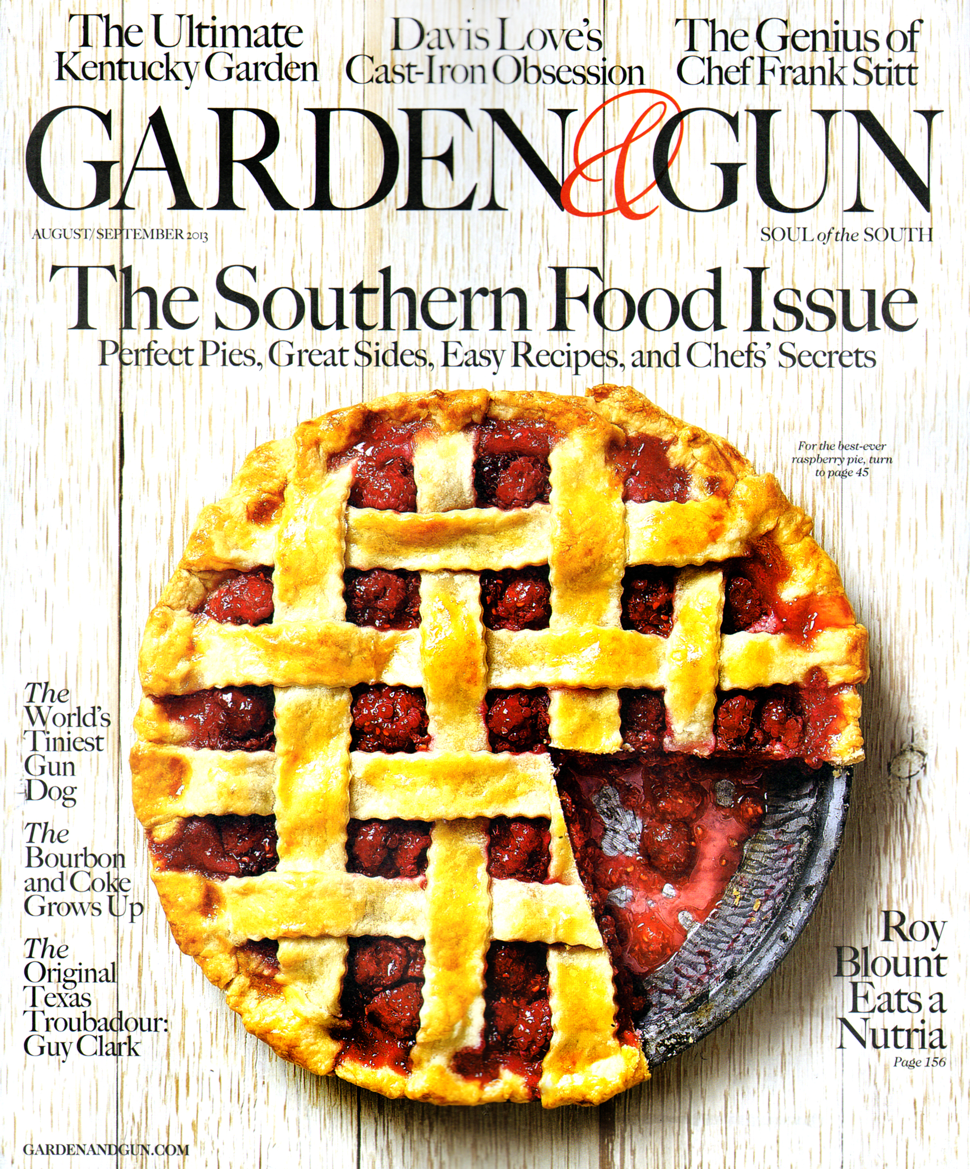 Garden-and-Gun August 01, 2013 Issue Cover