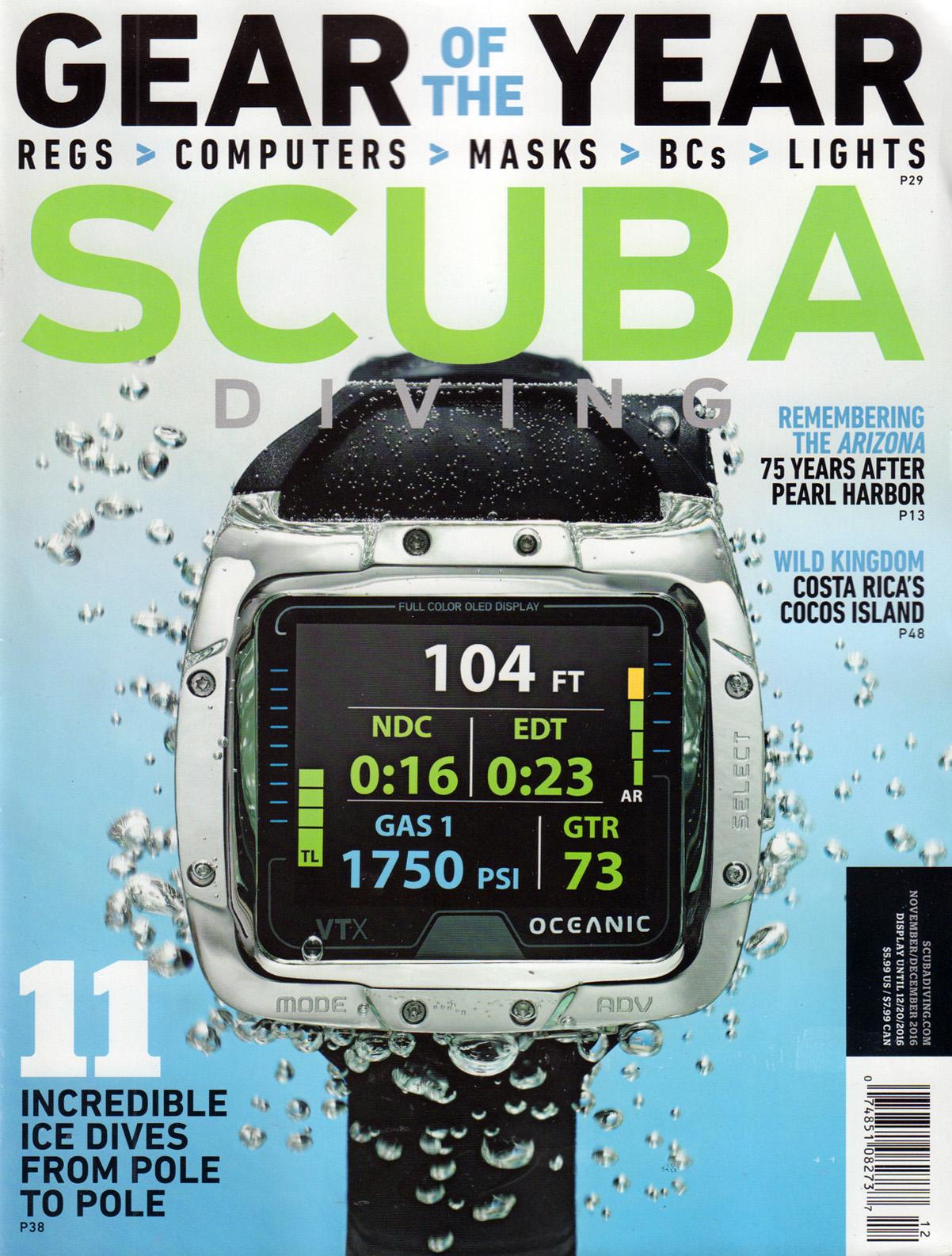 Scuba-Diving November 01, 2016 Issue Cover