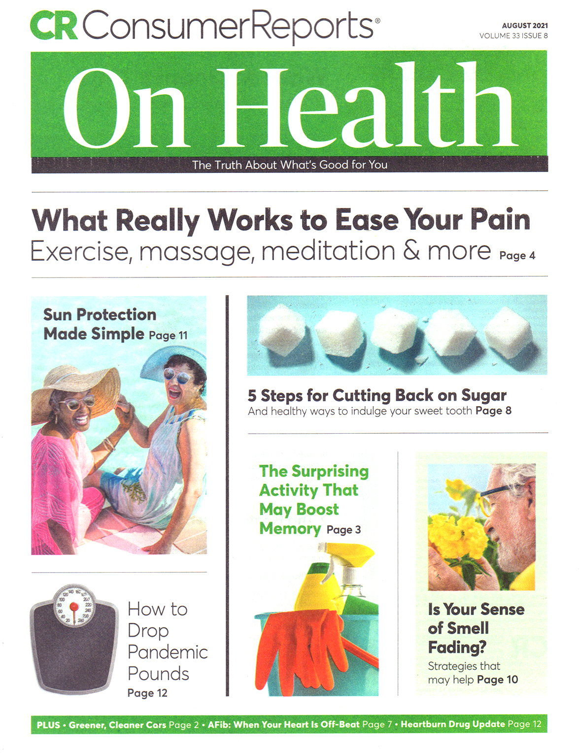 Consumer-Reports-On-Health August 01, 2021 Issue Cover