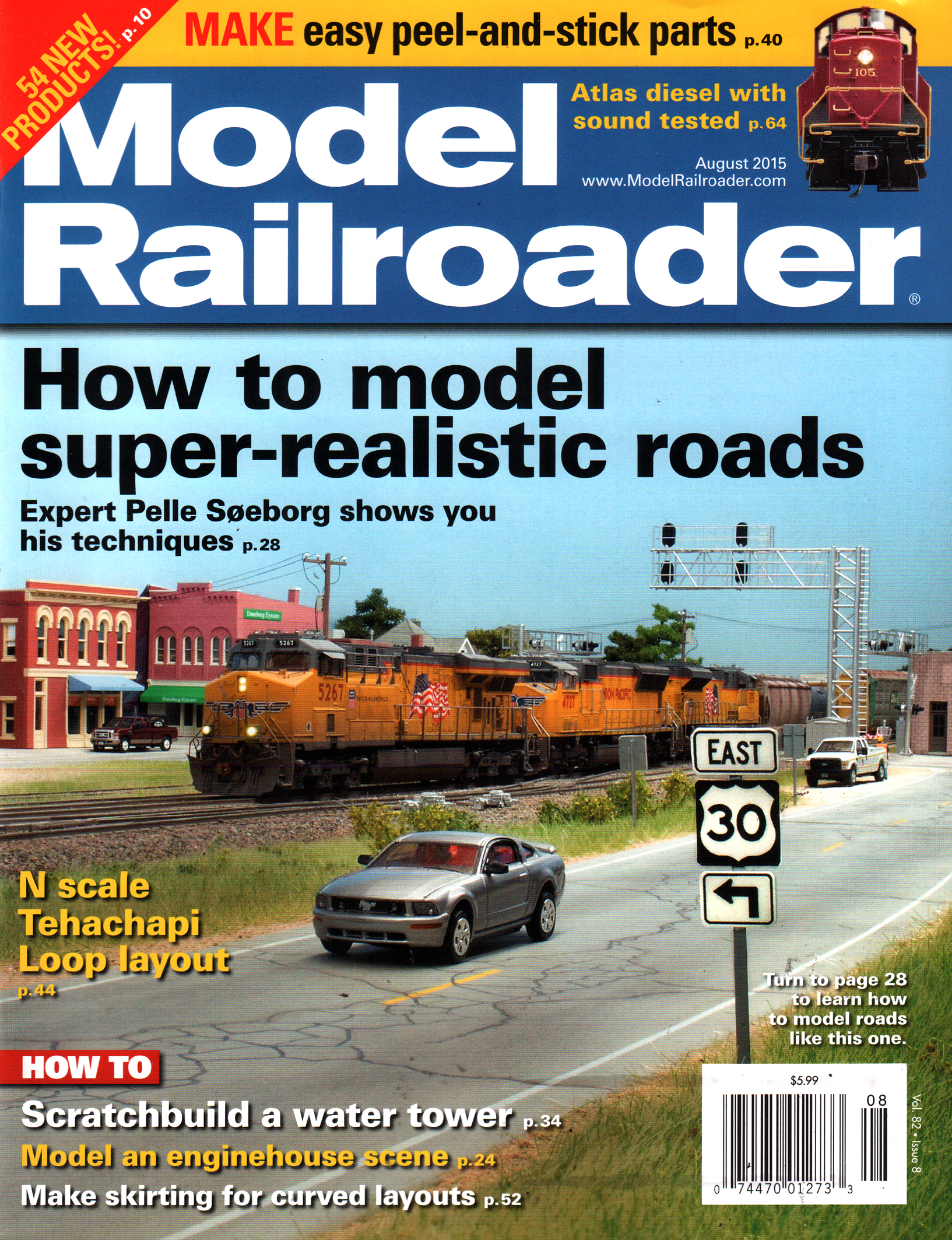 Model-Railroader August 01, 2015 Issue Cover