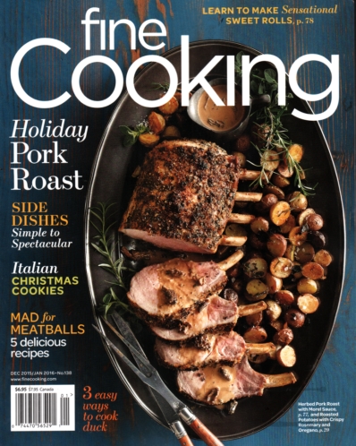 Fine Cooking December 01, 2015 Issue Cover