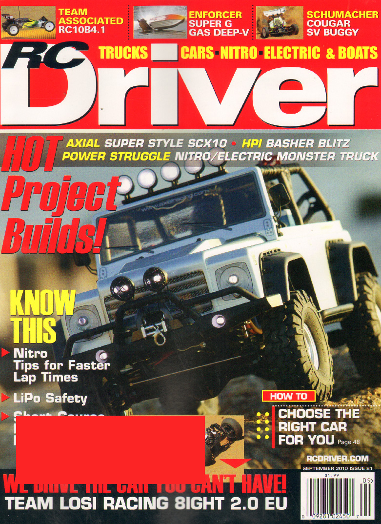 RC-Driver September 01, 2010 Issue Cover