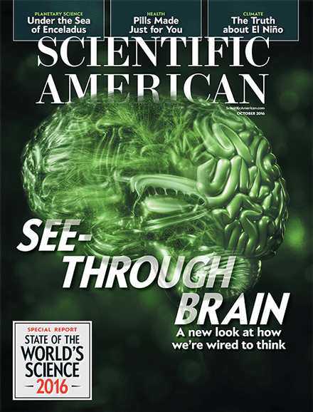 Scientific-American October 01, 2016 Issue Cover