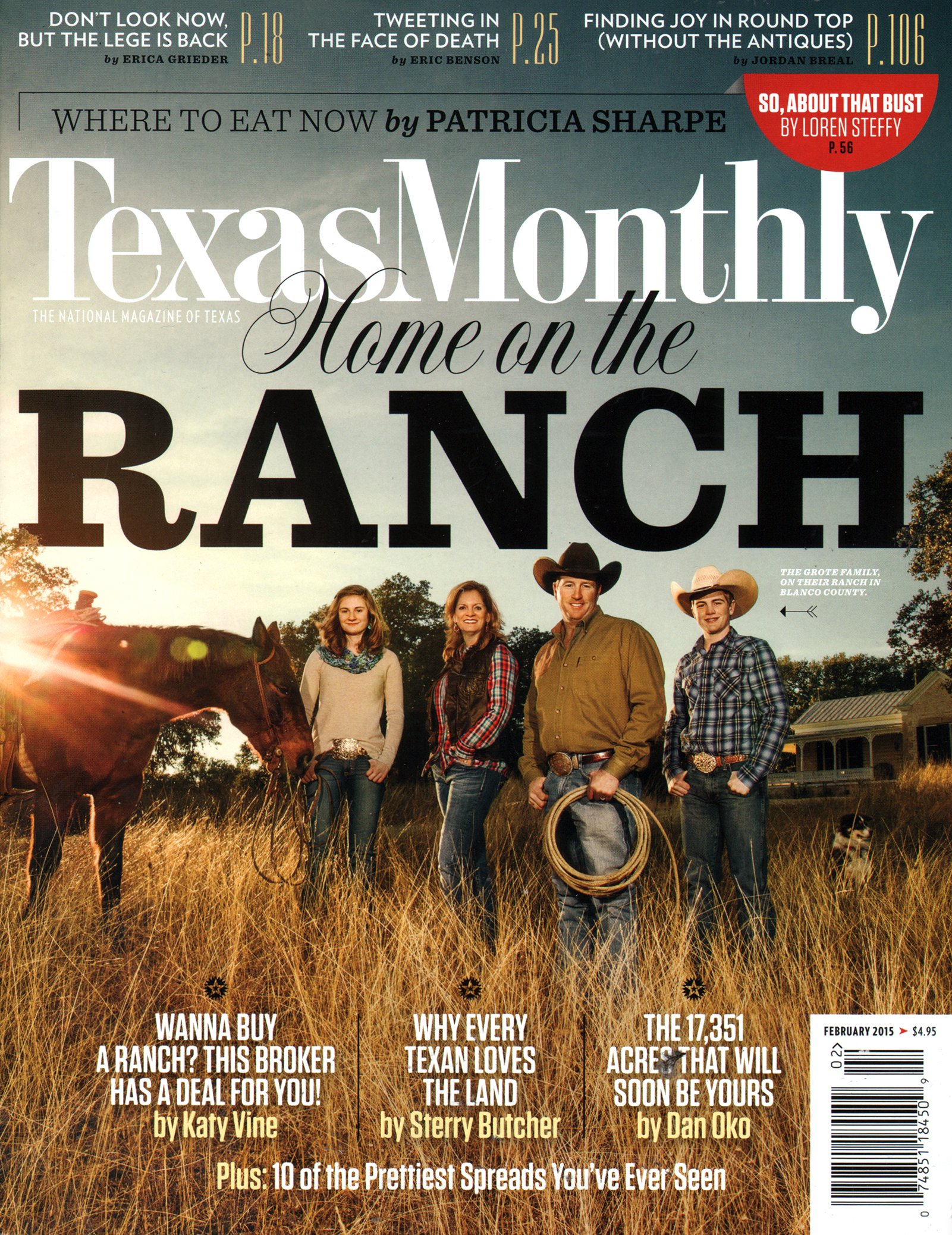 Texas-Monthly February 01, 2015 Issue Cover