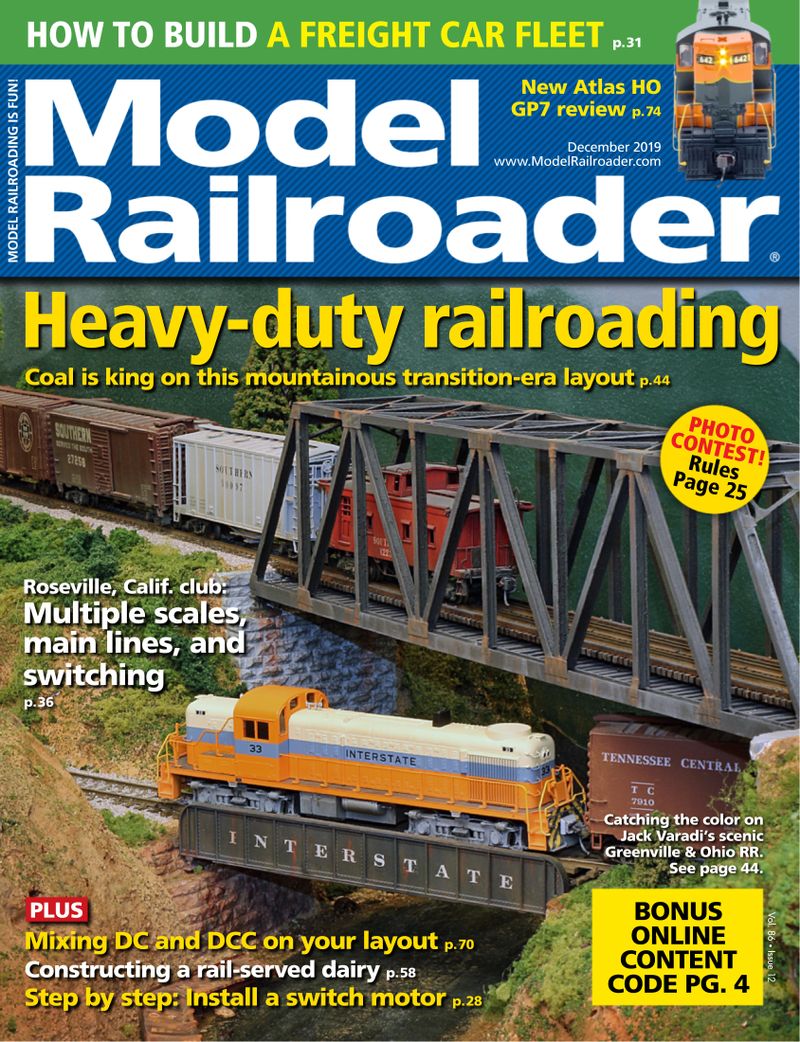 Model-Railroader December 01, 2019 Issue Cover