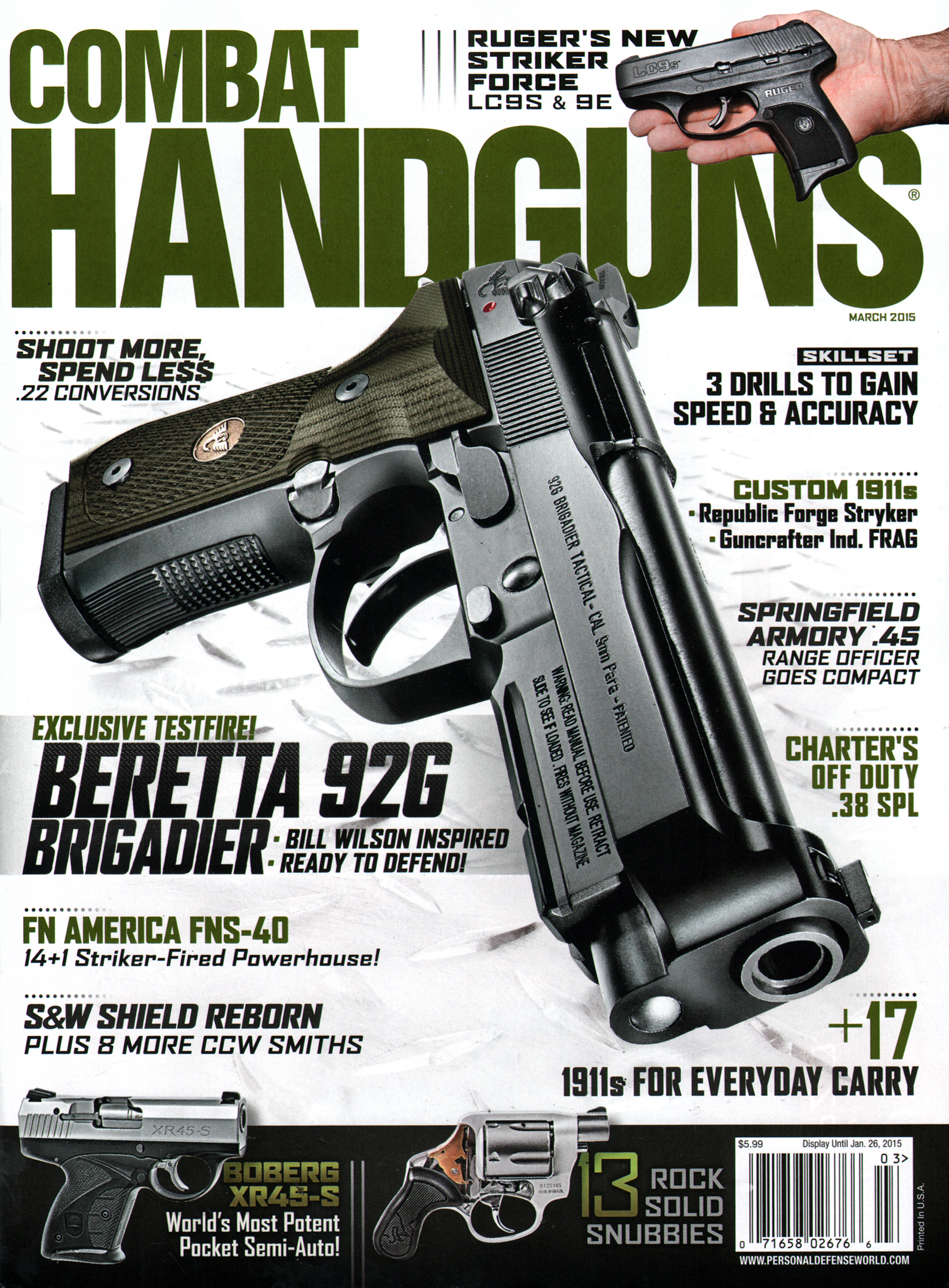 Combat-Handguns March 01, 2015 Issue Cover