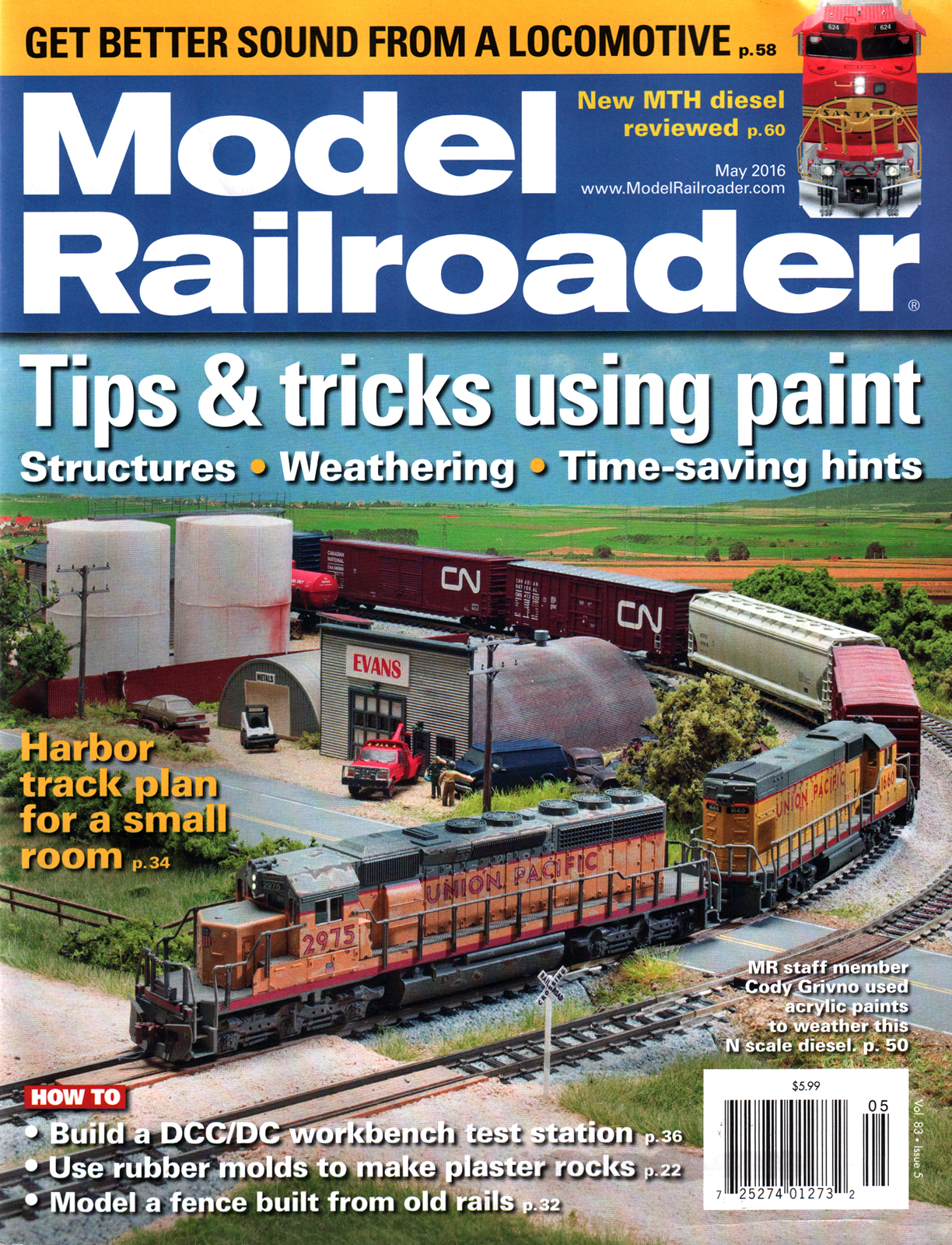 Model-Railroader May 01, 2016 Issue Cover