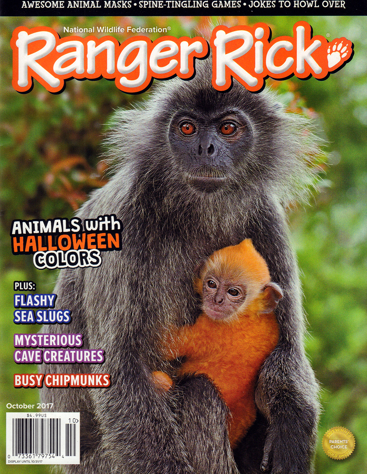 Ranger-Rick October 01, 2017 Issue Cover