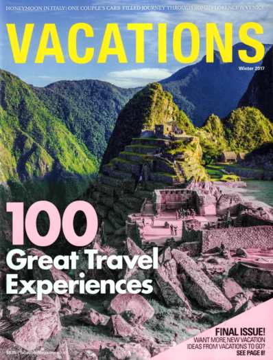 Vacations January 01, 2017 Issue Cover
