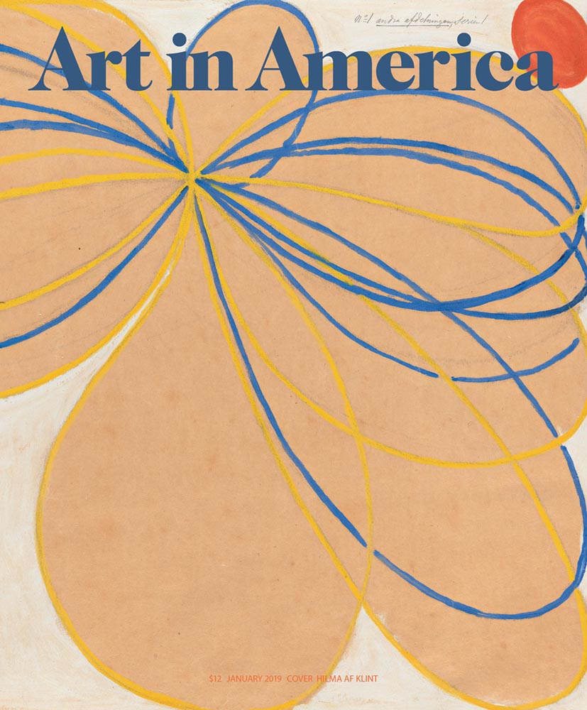 Art-In-America January 01, 2019 Issue Cover