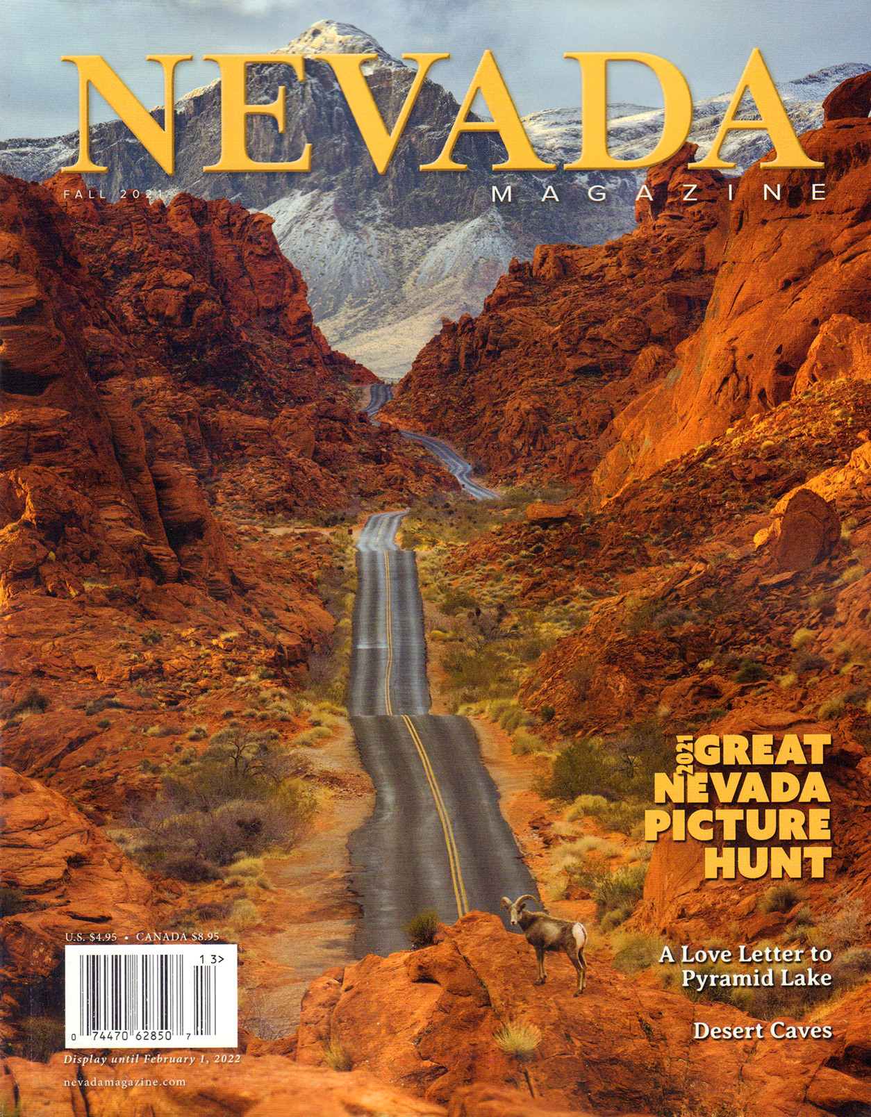 Nevada-Magazine September 01, 2021 Issue Cover