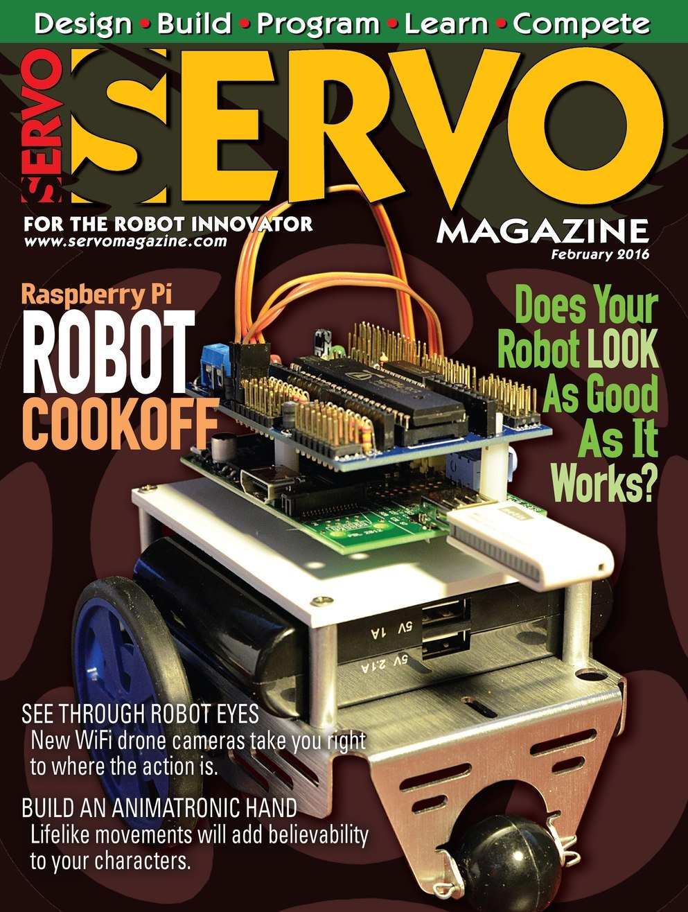 Servo-Magazine February 01, 2016 Issue Cover