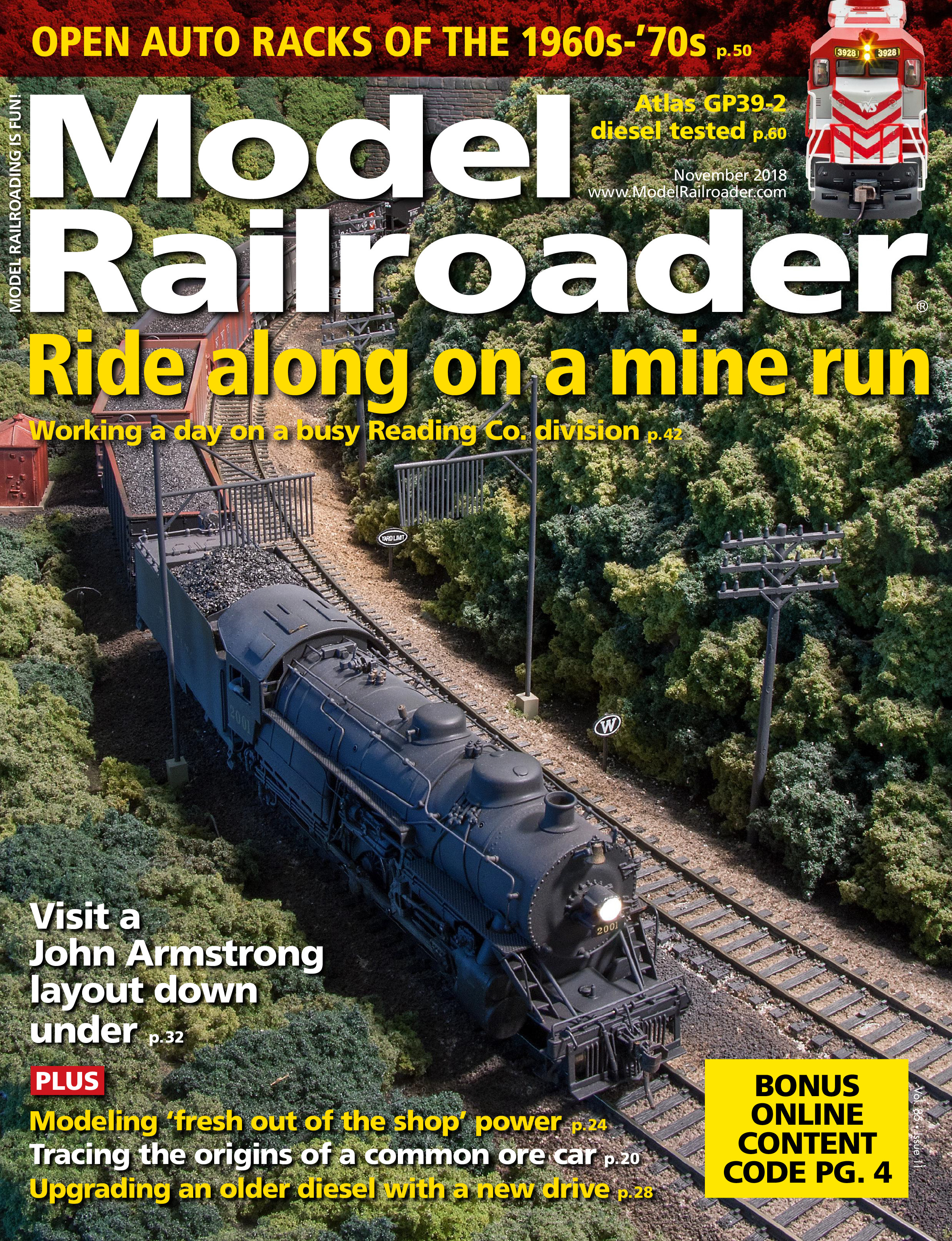 Model-Railroader November 01, 2018 Issue Cover