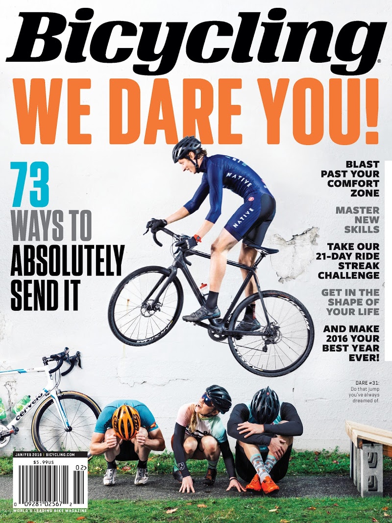 Bicycling January 01, 2016 Issue Cover