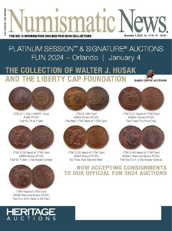 Numismatic-News November 07, 2023 Issue Cover