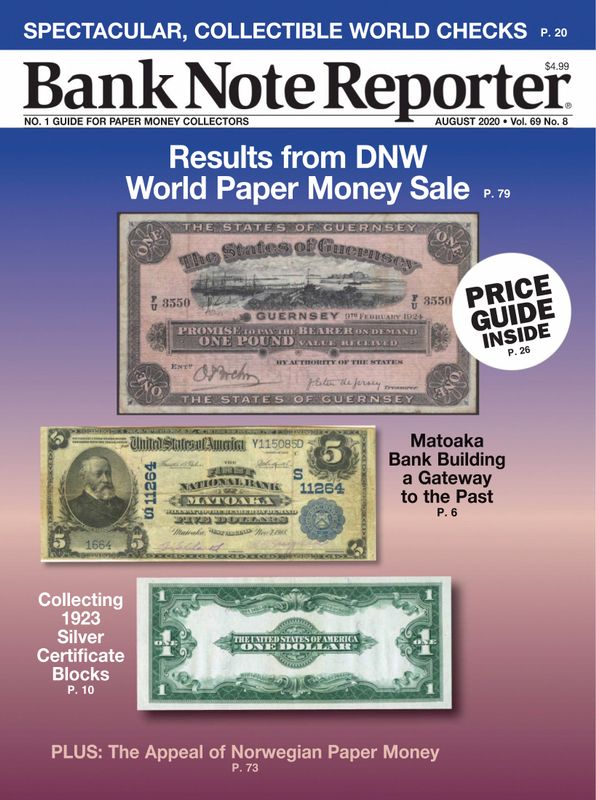 Bank-Note-Reporter August 01, 2020 Issue Cover