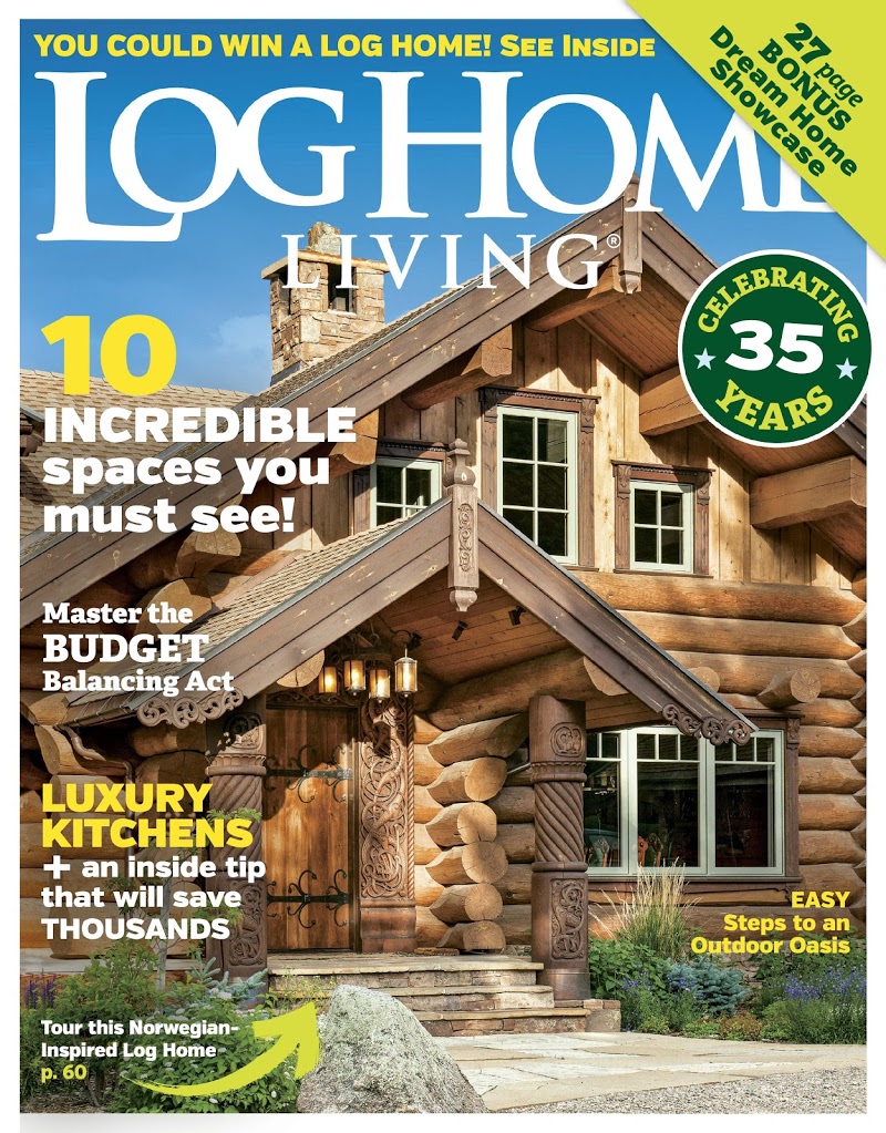 Log-and-Timber-Home-Living June 01, 2018 Issue Cover