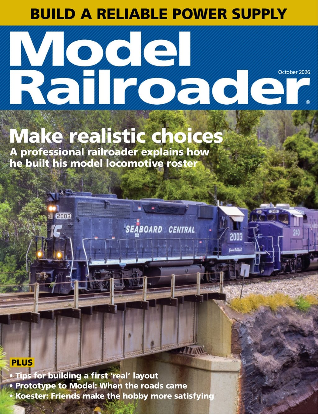 Model-Railroader October 01, 2026 Issue Cover